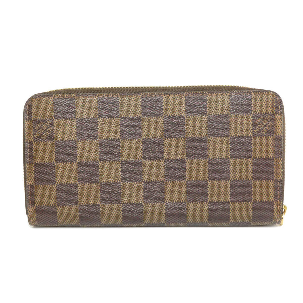 Louis Vuitton Zippy Canvas Wallet Wallet Damier Bi fold Brown